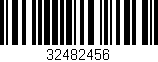 Código de barras (EAN, GTIN, SKU, ISBN): '32482456'