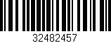Código de barras (EAN, GTIN, SKU, ISBN): '32482457'
