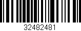 Código de barras (EAN, GTIN, SKU, ISBN): '32482481'