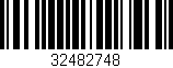 Código de barras (EAN, GTIN, SKU, ISBN): '32482748'