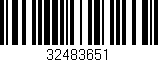Código de barras (EAN, GTIN, SKU, ISBN): '32483651'