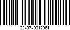 Código de barras (EAN, GTIN, SKU, ISBN): '3248740312961'