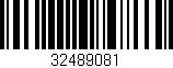 Código de barras (EAN, GTIN, SKU, ISBN): '32489081'