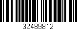 Código de barras (EAN, GTIN, SKU, ISBN): '32489812'