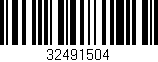 Código de barras (EAN, GTIN, SKU, ISBN): '32491504'