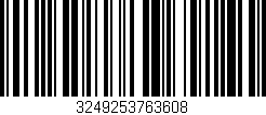Código de barras (EAN, GTIN, SKU, ISBN): '3249253763608'