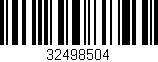Código de barras (EAN, GTIN, SKU, ISBN): '32498504'