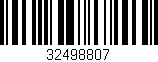 Código de barras (EAN, GTIN, SKU, ISBN): '32498807'