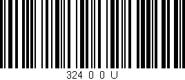 Código de barras (EAN, GTIN, SKU, ISBN): '324_0_0_U'