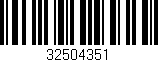 Código de barras (EAN, GTIN, SKU, ISBN): '32504351'