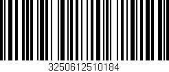 Código de barras (EAN, GTIN, SKU, ISBN): '3250612510184'