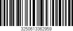 Código de barras (EAN, GTIN, SKU, ISBN): '3250613362959'