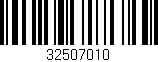 Código de barras (EAN, GTIN, SKU, ISBN): '32507010'