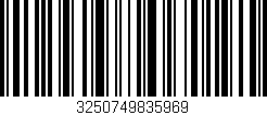 Código de barras (EAN, GTIN, SKU, ISBN): '3250749835969'