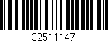 Código de barras (EAN, GTIN, SKU, ISBN): '32511147'