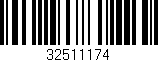Código de barras (EAN, GTIN, SKU, ISBN): '32511174'