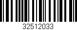 Código de barras (EAN, GTIN, SKU, ISBN): '32512033'