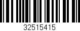 Código de barras (EAN, GTIN, SKU, ISBN): '32515415'