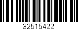 Código de barras (EAN, GTIN, SKU, ISBN): '32515422'
