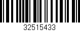Código de barras (EAN, GTIN, SKU, ISBN): '32515433'