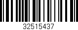Código de barras (EAN, GTIN, SKU, ISBN): '32515437'