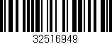 Código de barras (EAN, GTIN, SKU, ISBN): '32516949'