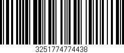 Código de barras (EAN, GTIN, SKU, ISBN): '3251774774438'