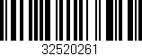 Código de barras (EAN, GTIN, SKU, ISBN): '32520261'