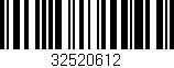 Código de barras (EAN, GTIN, SKU, ISBN): '32520612'