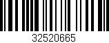 Código de barras (EAN, GTIN, SKU, ISBN): '32520665'