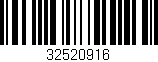 Código de barras (EAN, GTIN, SKU, ISBN): '32520916'