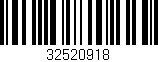Código de barras (EAN, GTIN, SKU, ISBN): '32520918'
