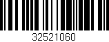Código de barras (EAN, GTIN, SKU, ISBN): '32521060'