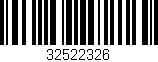 Código de barras (EAN, GTIN, SKU, ISBN): '32522326'