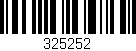 Código de barras (EAN, GTIN, SKU, ISBN): '325252'