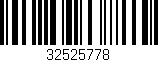 Código de barras (EAN, GTIN, SKU, ISBN): '32525778'