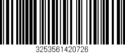 Código de barras (EAN, GTIN, SKU, ISBN): '3253561420726'