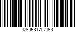 Código de barras (EAN, GTIN, SKU, ISBN): '3253561707056'