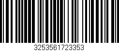 Código de barras (EAN, GTIN, SKU, ISBN): '3253561723353'