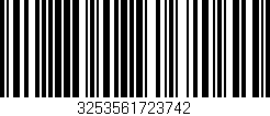 Código de barras (EAN, GTIN, SKU, ISBN): '3253561723742'