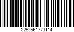 Código de barras (EAN, GTIN, SKU, ISBN): '3253561779114'