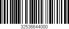 Código de barras (EAN, GTIN, SKU, ISBN): '32536644000'