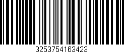 Código de barras (EAN, GTIN, SKU, ISBN): '3253754163423'