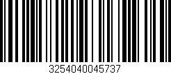 Código de barras (EAN, GTIN, SKU, ISBN): '3254040045737'