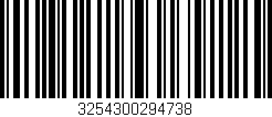 Código de barras (EAN, GTIN, SKU, ISBN): '3254300294738'