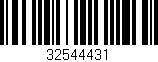 Código de barras (EAN, GTIN, SKU, ISBN): '32544431'