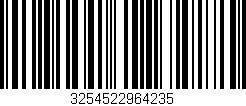 Código de barras (EAN, GTIN, SKU, ISBN): '3254522964235'