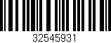 Código de barras (EAN, GTIN, SKU, ISBN): '32545931'