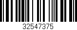Código de barras (EAN, GTIN, SKU, ISBN): '32547375'