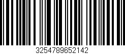 Código de barras (EAN, GTIN, SKU, ISBN): '3254789652142'